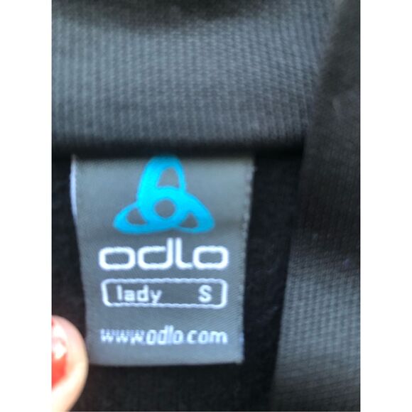 Odlo Womens Black Active Long Sleeve Athletic Top Pullover Sweatshirt Small (SM) - Picture 7 of 7